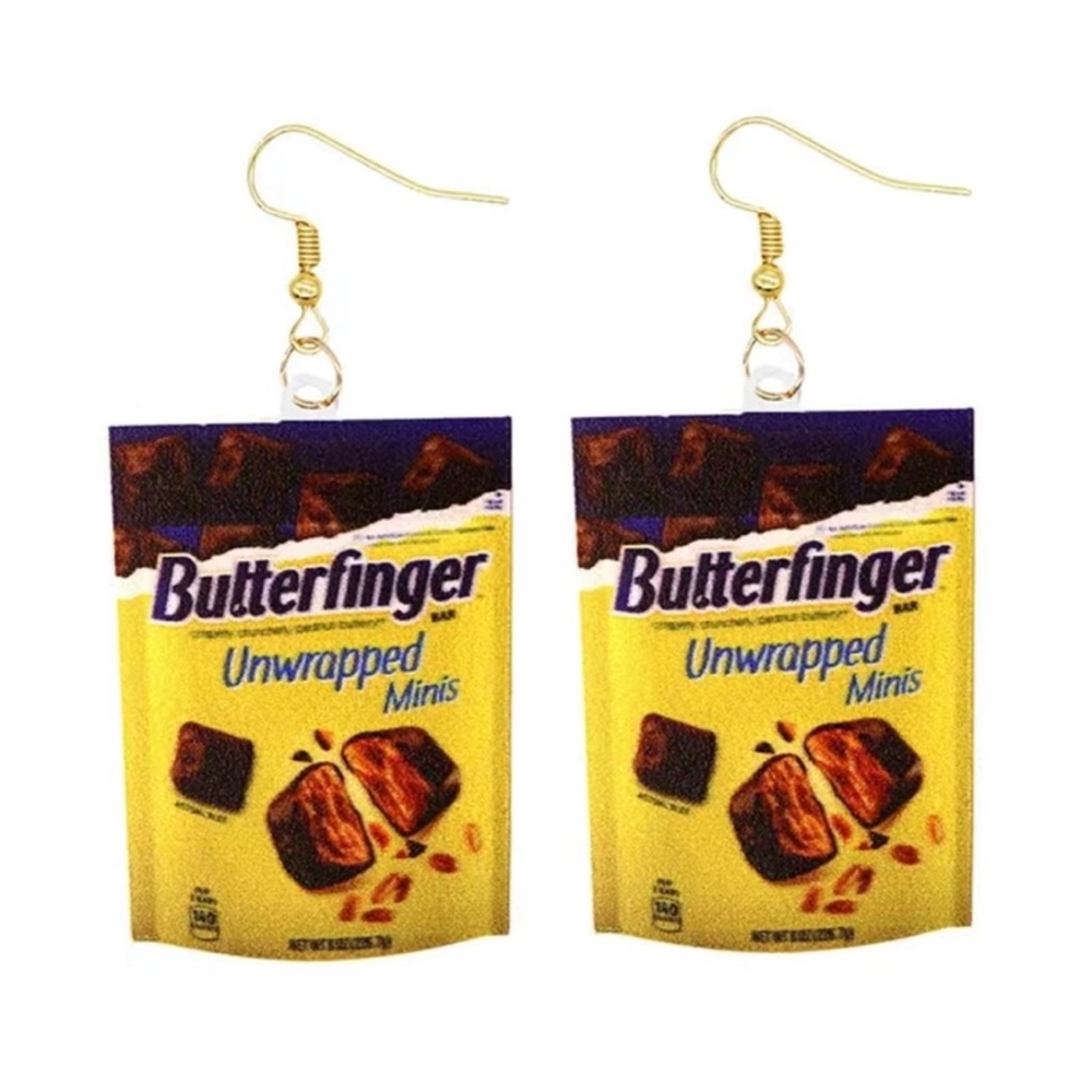 Earrings Butterfinger Unwrapped Minis Dangle Drop Pierced